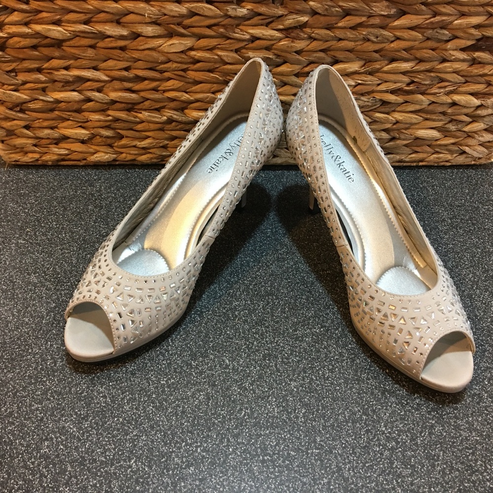 Kelly & Katie Gray Studded Heels